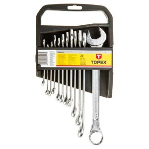 Ключі гайкові TOPEX, набір 12шт, комбіновані, 6-22мм