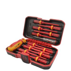 Викрутки Tolsen VDE набір 13шт, діелектричні, PH, PZ, Torx, CrV, кейс