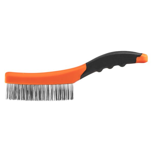 Щітка дротяна Neo Tools пряма, 4х16 рядів, прямий дріт 0.3мм, 260мм, двокомпонентне руків&#39;я