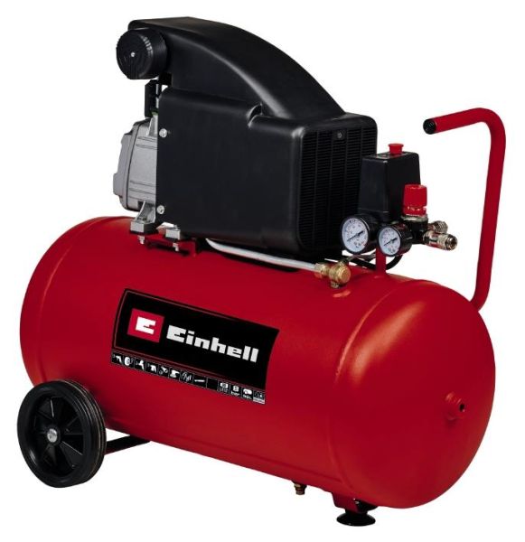 Компресор повітряний Einhell TC-AC 270/50/8, масляний, 1800Вт, 50л, 270л/хв, 8бар, 30.08кг