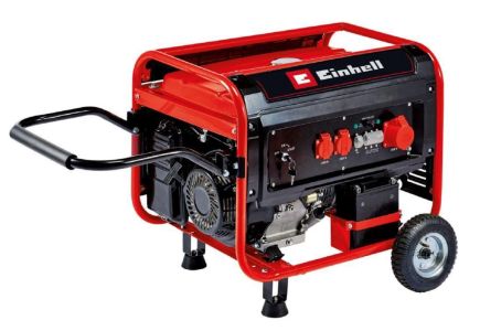Генератор бензиновий Einhell TC-PG 55/E5, 230В/380В (1/3 фази), 3.6/5.5кВт, електростартер, AVR, 83кг