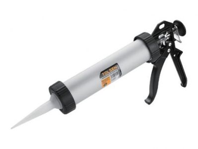 Пістолет для герметика Tolsen Профі, 225мл, корпус алюмінієвий, робоча частина 235мм, алюмінієве руків’я