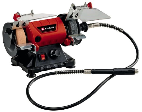 Верстат заточувальний Einhell TC-XG 75 Kit 150Вт коло 75х10х20мм 0-9900об/хв гнучкий вал 1.73кг
