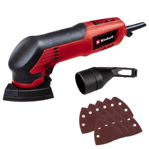 Шліфмашина дельтавидна Einhell TC-DS 20 E 200Вт 90х90х90мм 12000-22000кол/хв 9 шліфпаперів 0.84кг