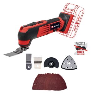 Багатофункціональний інструмент акумуляторний Einhell TE-MG 18/1 Li - Solo PXC 18В набір насадок 0.83кг без АКБ та ЗП