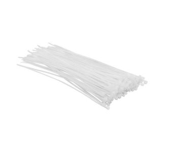 Хомут-стяжка Top Tools, 100шт, пластик, 2.5x200мм, білий