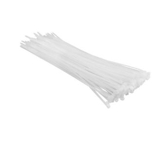Хомут-стяжка Top Tools, 100шт, пластик, 3.6x300мм, білий