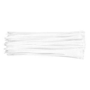 Хомут-стяжка TOPEX, 75шт, пластик, 4.8х300мм, білий