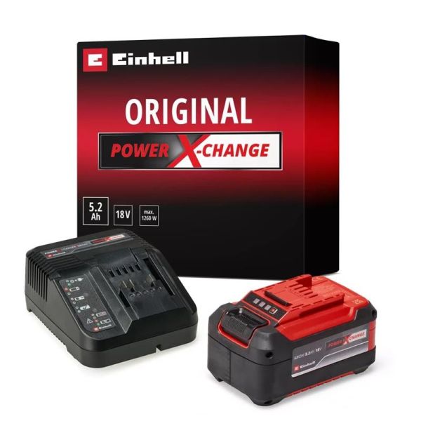 Набір акумулятора та зарядного пристрою Einhell Starter Kit PXC 18В 1х5.2А*год 0.89кг