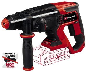 Перфоратор акумуляторний Einhell TE-HD 18/20LI - Solo SDS-plus PXC 18В 1.8Дж 2.7кг кейс без АКБ та ЗП