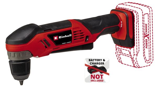 Дриль кутова акумуляторна Einhell TE-AD 18 Li - Solo PXC 18В 1100об/хв 45Нм патрон 10мм 1.22кг без АКБ та ЗП