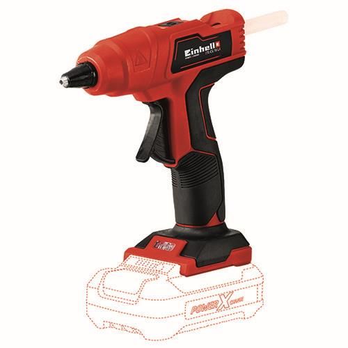 Пістолет клейовий Einhell TE-CG 18LI-Solo PXC 18В стрижні 11мм 170&#176; 0.31кг без АКБ та ЗП