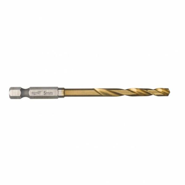 Свердло по металу Milwaukee RedHEX HSS-G TiN, 5х31х80мм