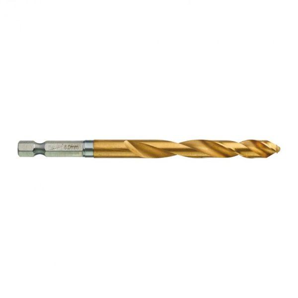 Свердло по металу Milwaukee RedHEX HSS-G TiN, 8х70х111мм