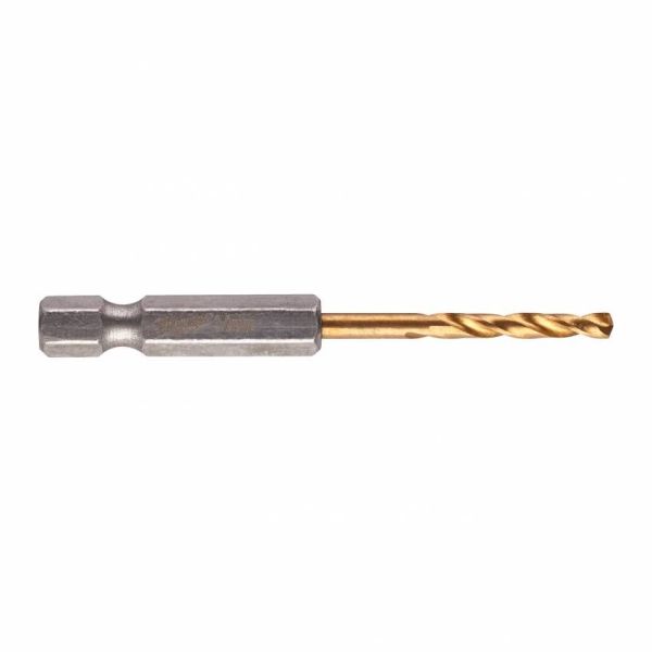 Свердло по металу Milwaukee RedHEX HSS-G TiN, 3х23х65мм, 2шт