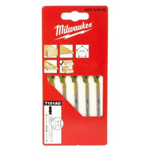 Полотно пиляльне для електролобзика Milwaukee T101AO по дереву, крок зуба 1.35ммх50мм, 5шт