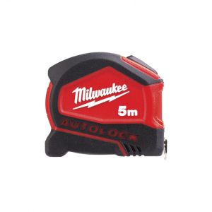 Рулетка Milwaukee Tape Measure Autolock, 5мх25мм, з фіксатором змотування, АБС-пластик