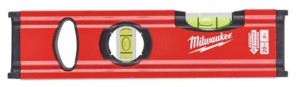Рівень Milwaukee Slim 20 , 20см, 2 капсула, алюмінієвий корпус