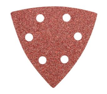 Шліфувальний папір трикутний GRAPHITE, 5шт, на липучці, тип DELTA 93x93мм, K40