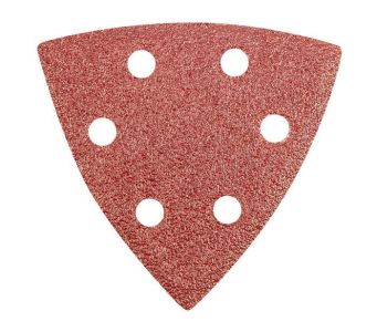 Шліфувальний папір трикутний GRAPHITE, 5шт, на липучці, тип DELTA 93x93мм, K60