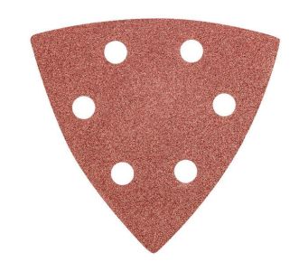 Шліфувальний папір трикутний GRAPHITE, 5шт, на липучці, тип DELTA 93x93мм, K80