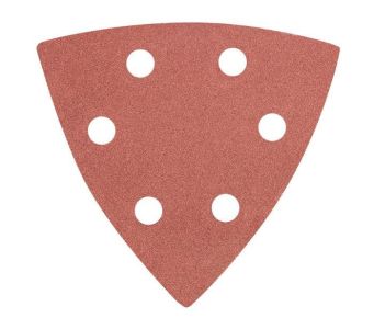 Шліфувальний папір трикутний GRAPHITE, 5шт, на липучці, тип DELTA 93x93мм, K240