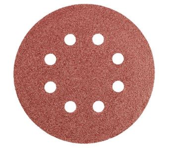 Шліфувальний папір дисковий GRAPHITE, 5шт, на липучці, 125мм, K60