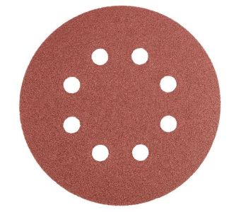 Шліфувальний папір дисковий GRAPHITE, 5шт, на липучці, 125мм, K120