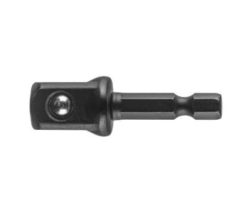 Перехідник GRAPHITE, 1/4&quot; Hex &gt; 1/2&quot; квадрат, ударний, сталь S2