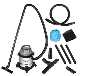 Пилосос професійний GRAPHITE 800Вт 12кПа контейнер 12л колеса