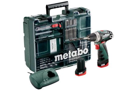 Шурупокрут-дриль акумуляторний Metabo PowerMaxx-BS-Basic 10.8В 2x2А*год 17*34Нм 0-360*0-1400об/хв 0.95кг