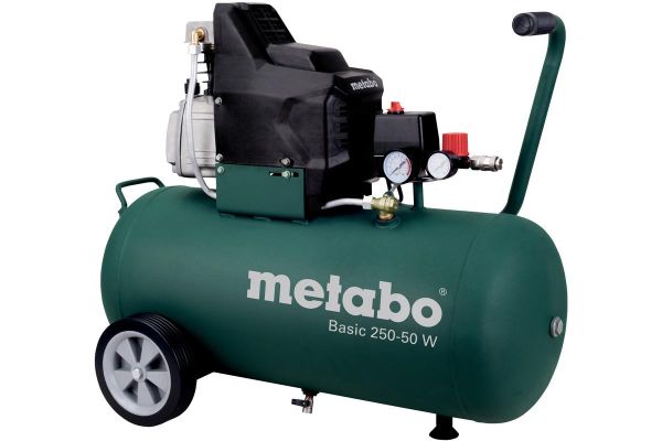 Компресор повітряний Metabo Basic&#160;250-50&#160;W, 1500Вт, 50л, 110л/хв, 8бар