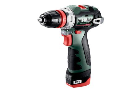 Шурупокрут-дриль акумуляторний Metabo PowerMaxx BS BL Q 12В 2х2.0А*год 20*38Нм кейс 0-400*0-1500об/хв 0.8кг