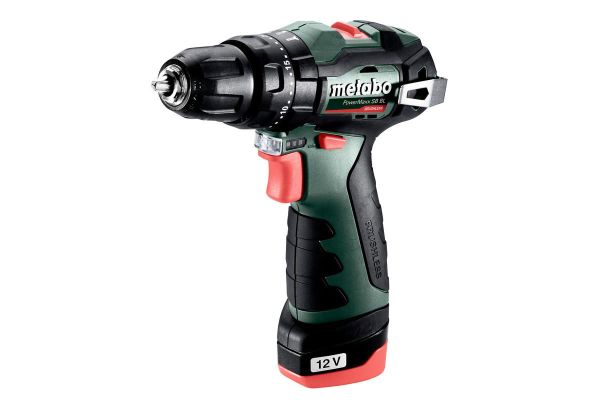 Шурупокрут-дриль акумуляторний Metabo PowerMaxx SB BL 12В 2х2А&#183;год 20&#183;38Нм 0-400&#183;0-1500об/хв 0.8кг