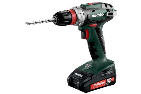 Шурупокрут-дриль акумуляторний Metabo BS 18 QUICK 18В 2х2А*год 24*48Нм 0-450*0-1600об/хв 1.4кг