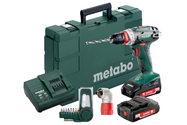 Шурупокрут-дриль акумуляторний Metabo BS-18-Quick 18В 2x2А*год 24*48Нм 0-450*0-1600об/хв 1.4кг