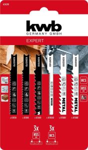 Полотно пиляльне для електролобзика Einhell KWB набір 6шт