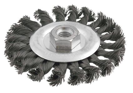 Щітка дискова Verto, переплетений дріт, 115мм, різьблення M14