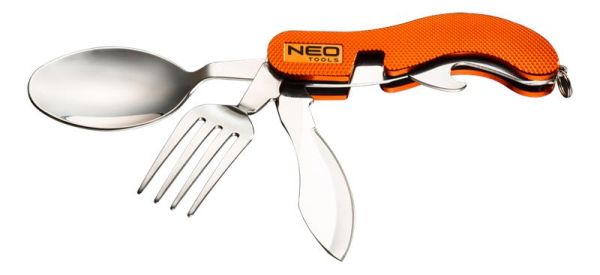 Ніж складаний Neo Tools, туристичний з виделкою та ложкою