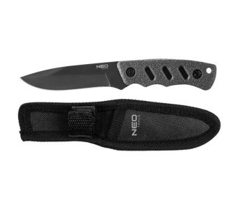 Ніж тактичний Neo Tools Bushcraft, 165мм, лезо 94мм, 3Cr13, руків'я TPR, нейлоновий чохол