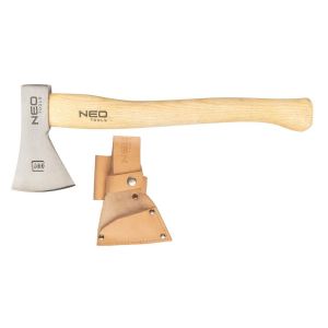 Сокира універсальна Neo Tools Bushcraft руків&#39;я ясень 34.5см 400г шкіряний чохол