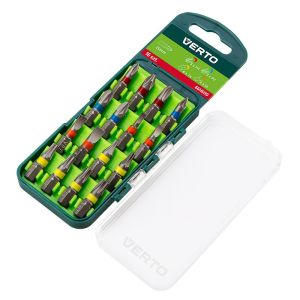 Біти Verto, набір 16шт, 1/4&quot;, SL,PH,PZ,TX, 25мм, CrV, кейс