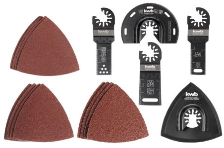 Набір насадок і шліфпаперу для реноватора Einhell, 17шт, KWB