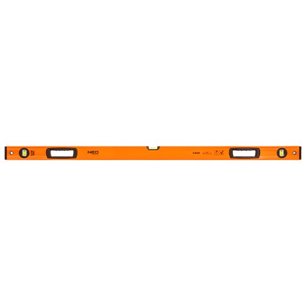 Рівень Neo Tools S 400 алюмінієвий, 120см, 3 капсули, 2 отвори для рук