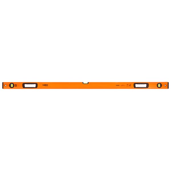 Рівень Neo Tools S 400 алюмінієвий, 150см, 3 капсули, 2 отвори для рук