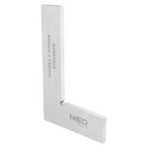 Кутник Neo Tools прецизійний, 20x13см, 90град, DIN875/2, вуглецева сталь