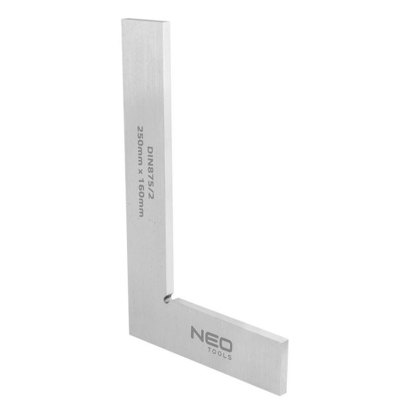 Кутник Neo Tools прецизійний, 25x16см, 90град, DIN875/2, вуглецева сталь