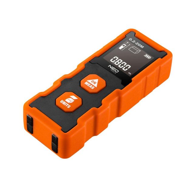 Далекомір лазерний Neo Tools, 0.2-20м, +/-2мм, 0.2кг