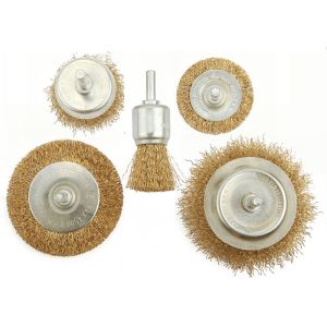 Щітка шліфувальна Tolsen Профі, набір 5 шт, 1/4&quot;, 0.3мм, 24-75мм