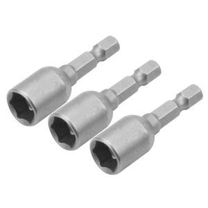 Головки торцеві Tolsen магнітні, набір 3шт, 1/4&quot;х48мм, 8мм, сталі 40Cr